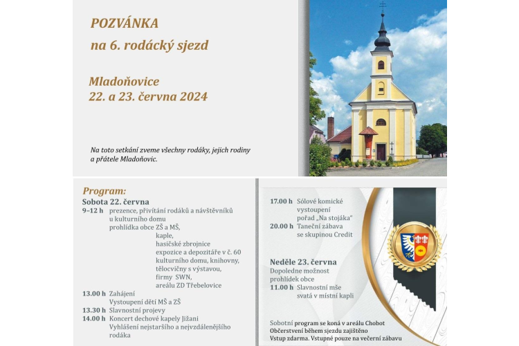 6. rodácký sjezd Mladoňovice