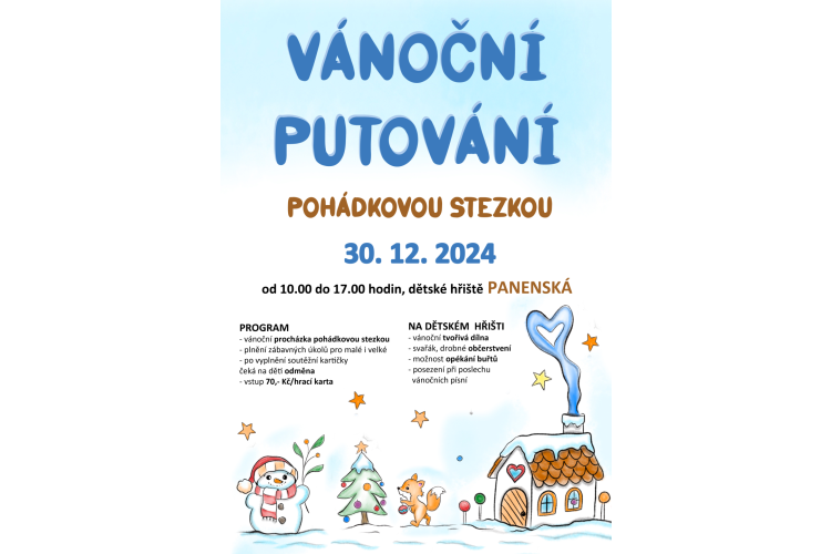 Vánoční putování pohádkovou stezkou