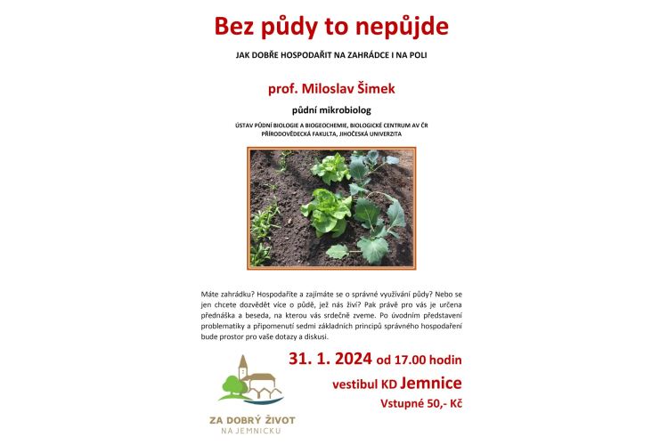 Bez půdy to nepůjde