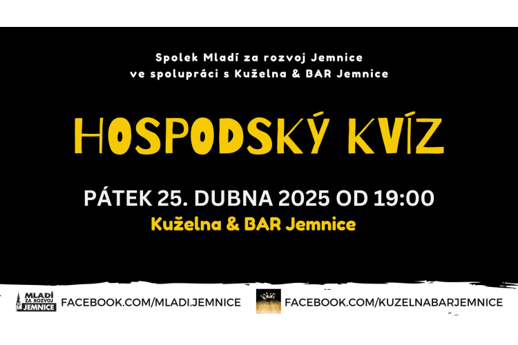 Jemnický hospodský kvíz - Kuželna & BAR Jemnice