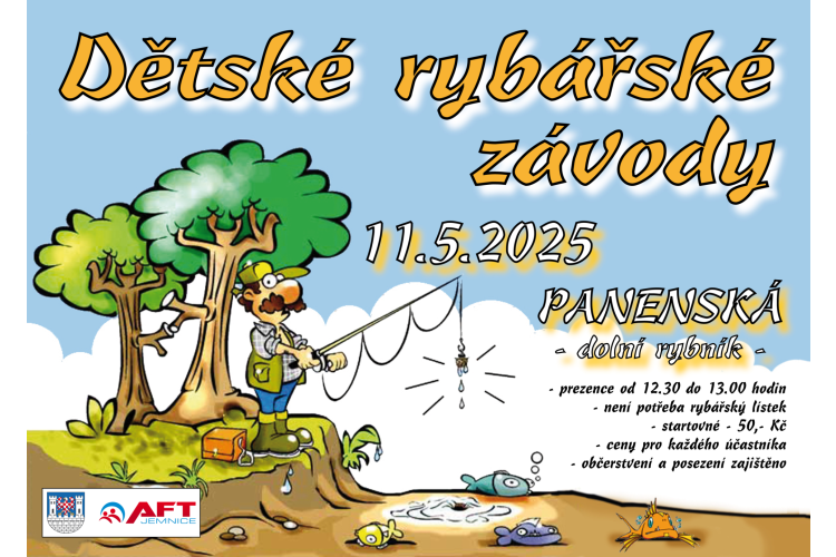 Dětské rybářské závody – spodní nádrž v Panenské