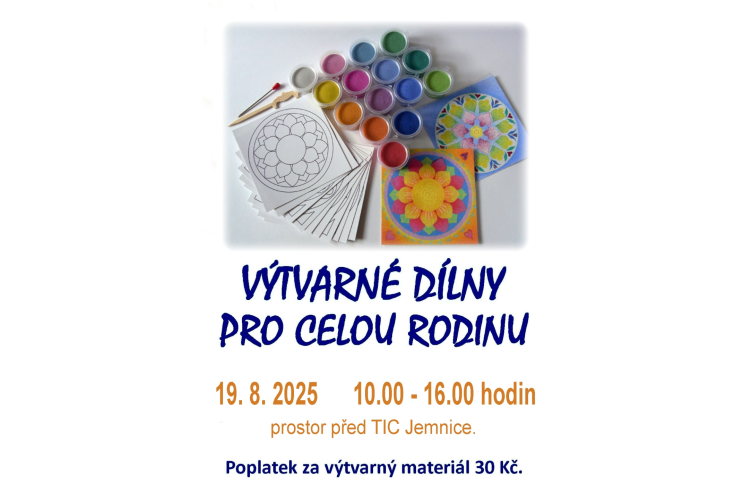 Výtvarné dílny pro celou rodinu