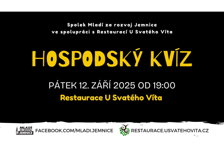Jemnický hospodský kvíz v Restauraci U Svatého Víta