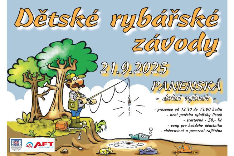 Dětské rybářské závody - spodní nádrž v Panenské