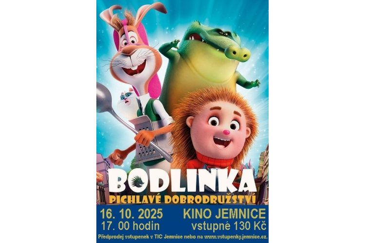Bodlinka: Pichlavé dobrodružství - filmové představení pro děti