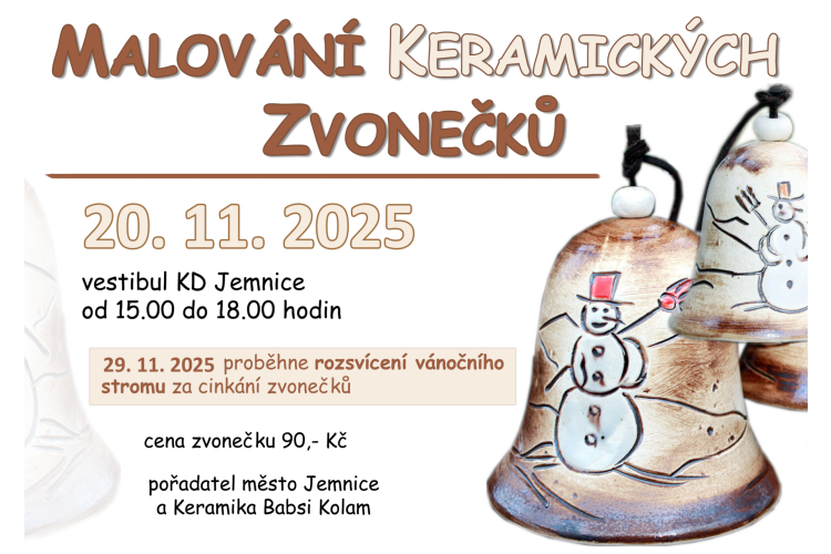 Malování keramických zvonečků