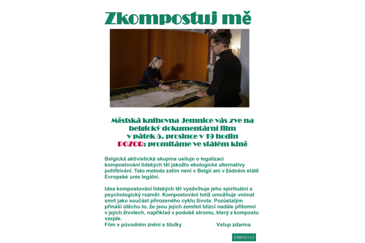 Promítání dokumentu Zkompostuj mě