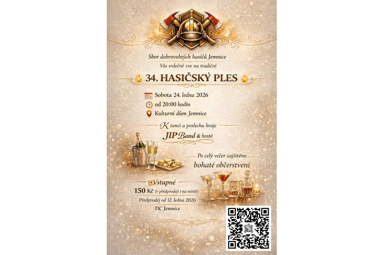 34. hasičský ples SDH Jemnice