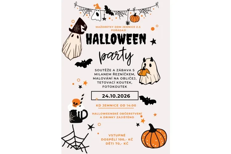 Halloween party pro děti: zabávné odpoledne s Milanem Řezníčkem