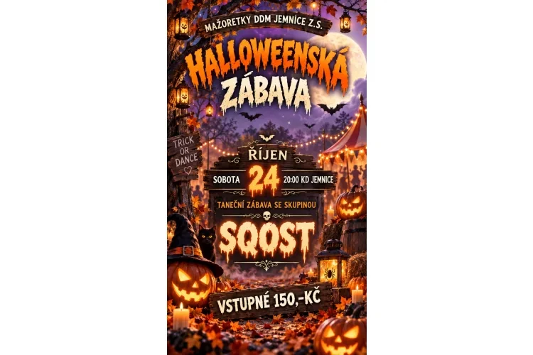 Halloweenská taneční zábava - kapela SQOST