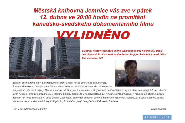 Promítání dokumentárního filmu Vylidněno