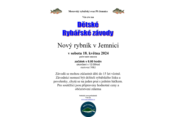 Dětské rybářské závody
